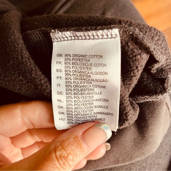 Pura Vida Dark Gray Color Block Hoodie Sz Medium - Picture 4 of 6